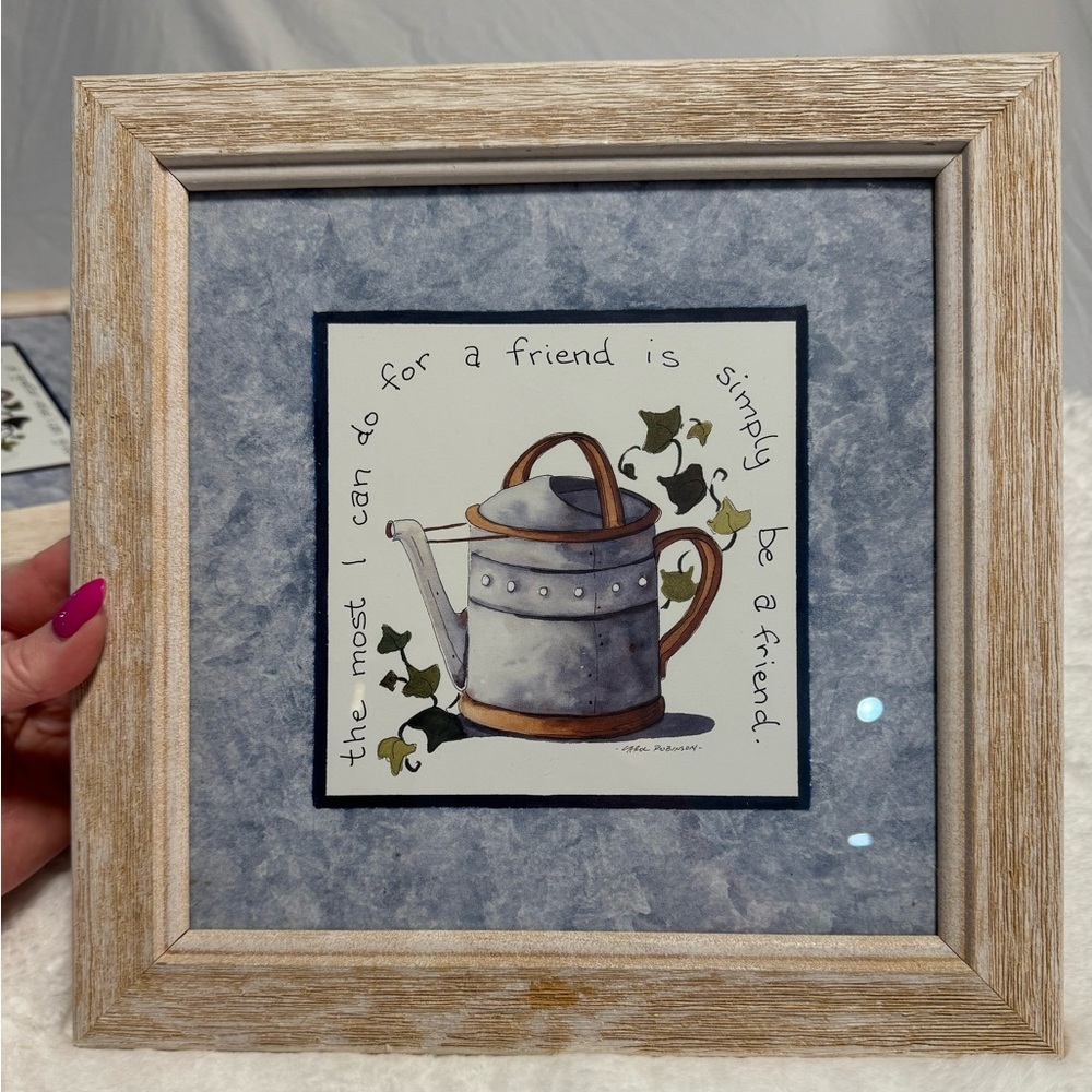 Vintage Country Kitchen Framed Watering Can Art Prints Bed Bath Beyond Set - Picture 8 of 14